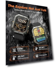 Military Smart Watch with Call Function, Fitness Tracker for Men — Smartwatches, DEKELIFE