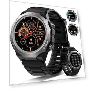 Military Smart Watch with Call Function, 1.39" HD Display, 110+ Sport Modes, IP68 Waterproof — Smartwatches, Atheewon
