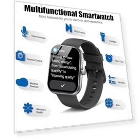 1.96" Fitness Tracker Smartwatch with Heart Rate Monitor — Smartwatches, Coucur