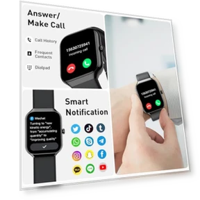 2025 Smart Watch with Bluetooth Call, 1.96" HD Fitness Tracker — Smartwatches, Motast