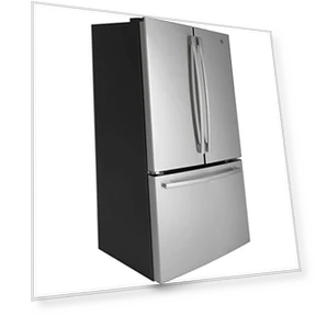36" French Door Refrigerator with Internal Water Dispenser, Spill-Proof Shelves — Cooling Solutions, GE