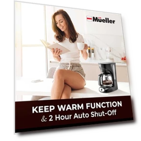 12-Cup Drip Coffee Maker with Borosilicate Carafe and Auto-Off — Carafes & Pitchers, MUELLERHOME