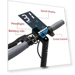Folding Electric Scooter for Adults with Dual Suspension and APP Control — Electric Vehicles, MAXSHOT