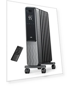Oil Filled Radiator Heater with Remote Control, 1500W — Home Climate Control, Dreo