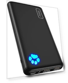 Портативное зарядное устройство 10000mAh с USB-C, тонкое и компактное — Кабели питания, INIU