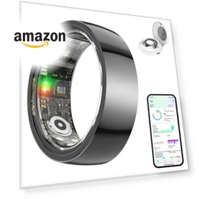 Ceramic Smart Health Ring with Sleep Tracker, Step Tracker, Heart Rate Monitoring — Smart Rings, Shenzhen Xinzhiyan Technology Co., Ltd.
