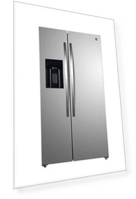 Counter-Depth Side Refrigerator/Freezer with Water Dispenser, Ice Maker, Stainless Steel — Cooling Solutions, Kenmore