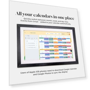 15.6" Wall Digital Calendar with Touchscreen, Smart Home Hub, and Voice Assistant — Television, Changing
