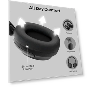 ANC Active Noise Canceling Over Ear Wireless Headphones — In-Ear Headphones, MONSTER