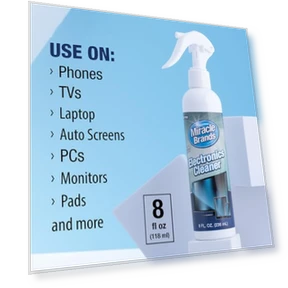 Electronics Cleaning Spray with Microfiber Towel - Safe for Screens & Devices — Cleaning & Repair, Miracle Brands
