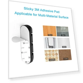 Silicone Cable Clips Organizer with 3M Adhesive - 2 Pack (5 & 3 Slots) — Cable Organizers, INCHOR