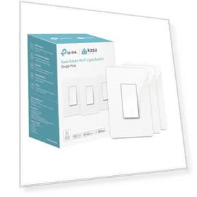 Smart Light Switch HS200P3, Single Pole, Wi-Fi, Works with Alexa and Google Home — Smart Home Hubs & Controllers, TP-Link