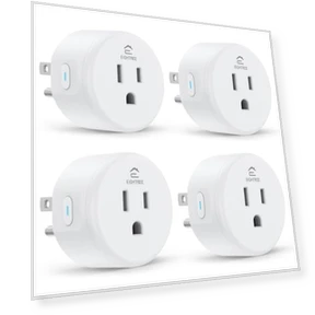 Smart Plug, WiFi Outlet Works with Alexa & Google Home, Remote Control & Timer Function, 4 Packs — Smart Home Hubs & Controllers, EIGHTREE