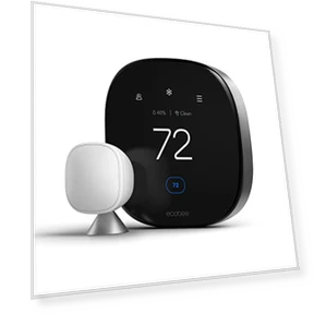 Smart Thermostat with Air Quality Monitor and Smart Sensor — Home Climate Control, ecobee