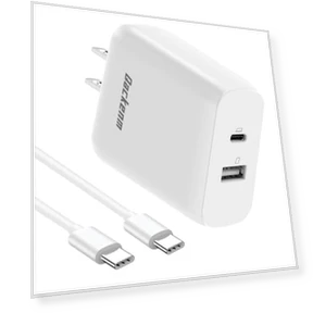 65W USB C Fast Charger with Cable for MacBook, iPhone, Galaxy — Charging Solutions, Qackenm