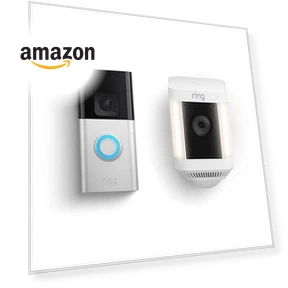 Видеодомофон Ring Battery Doorbell Plus с камерой Ring Spotlight Cam Plus (белый) — Домашние системы безопасности, Ring