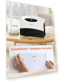 Smart Wall Heater with Alexa, WiFi Control, 1500W — Home Climate Control, GiveBest