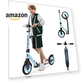 Foldable Kick Scooter with Adjustable Handlebar — Push Scooters, WAYPLUS