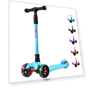 Kick Scooter with Light-Up Wheels — Electric Vehicles, Allek