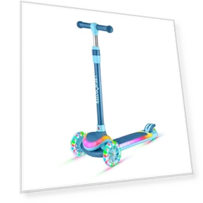 3-Wheel Kids Scooter with Multi-Color Lights — Push Scooters, Lifemaster