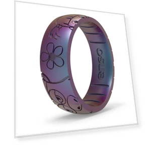 Classic Etched Silicone Rings — Smart Rings, Enso Rings