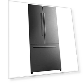 French Door Refrigerator with Installed Ice Maker and Bottom Freezer — Cooling Solutions, Galanz