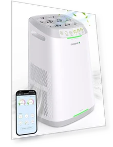 Smart Air Purifier for Large Rooms — Activated Carbon Air Purifiers, Nuwave