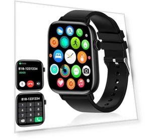 Smart Fitness Tracker Watch with Bluetooth Call — Smartwatches, PJYUBVOR