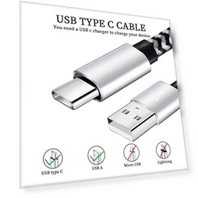 USB Type C Cable, 5 Pack (6FT) Nylon Braided 3A Fast Charging Cord — Charging Solutions, QQLIKE