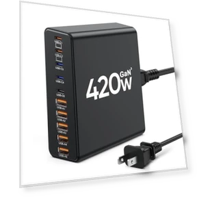 10-Port USB C Charging Station GaN Fast Charger — Chargers, Aexhend