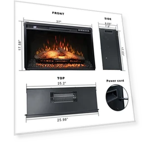 Electric Fireplace Insert — Electric Heating Solutions, Oxhark Flame