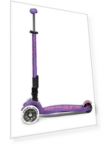 Foldable LED Scooter with Light-Up Wheels — Push Scooters, Micro