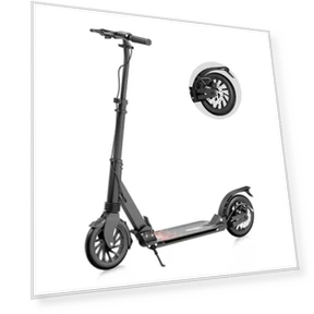 Foldable Scooter with Rear Disc Brake & Dual Shock Absorbers — Push Scooters, Aolorozo