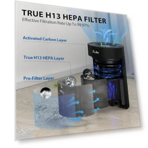 HEPA Air Purifier with RGB Lights — HEPA Air Purifiers, FreAire