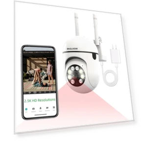 2.5K WiFi Security Camera — Smart Home Security, EKOLVOSK