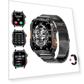 Military Smart Watch with Altimeter, Barometer, and Compass — Smartwatches, QTLLBT