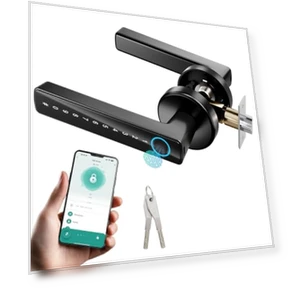 Smart Door Knob with Keypad Keyless Entry — Smart Home Security, Omlepai
