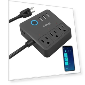 Smart Power Strip with USB Ports — Power Solutions & Surge Protection, GHome Smart