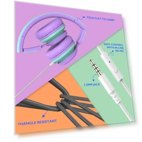 Classroom Headphones Bulk 10 Pack with Microphone — In-Ear Headphones, AILIHEN