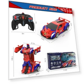 Transform RC Cars with 360° Rotation — Interactive Figures & Robots, BLUEJAY