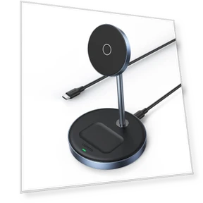 2-in-1 Magnetic Wireless Charging Station — Power Hubs, UGREEN
