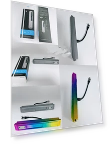 Док-станция с LED подсветкой и слайд-крышкой — Аксессуары для зарядных станций