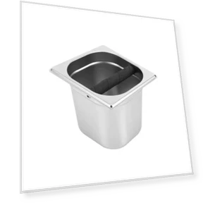 Stainless Steel Coffee Grounds Bucket — Coffee Scoops