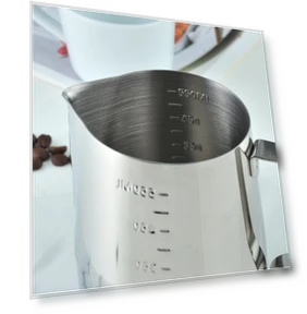 Stainless Steel Tipped Flower Cup with Graduated Measuring Cup — Coffee Scoops