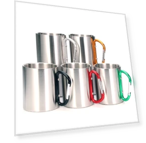 Double-layered mug with carabiner — Cups & Mugs