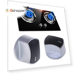 Gas Stove Knob Switch Metal Button Lighter Handle — Knobs