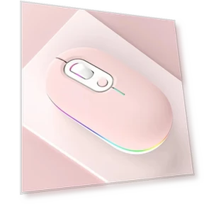 Rechargeable Illuminated Silent Wireless Mouse — Gaming Mice