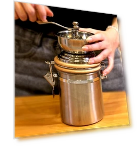 Stainless Steel Hand Crank Coffee Bean Grinder — Hand Coffee Grinders