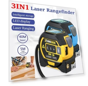 3-In-1 Infrared Laser Tape Measuring — Laser Distance Measuring Tools, Measurin