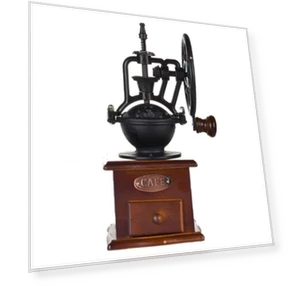 Antique Cast Iron Hand Crank Coffee Grinder — Hand Coffee Grinders